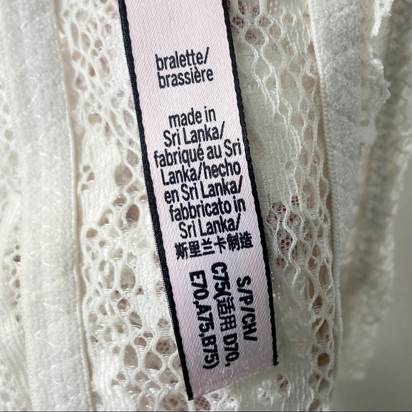 Victoria’s Secret Lace High-Neck Halter Triangle Bralette Small - Picture 9 of 11